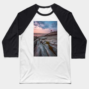 Castle Hill lighthouse in Newport, Rhode Island Baseball T-Shirt